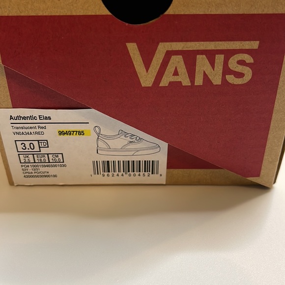 Translucent red vans - Picture 3 of 3